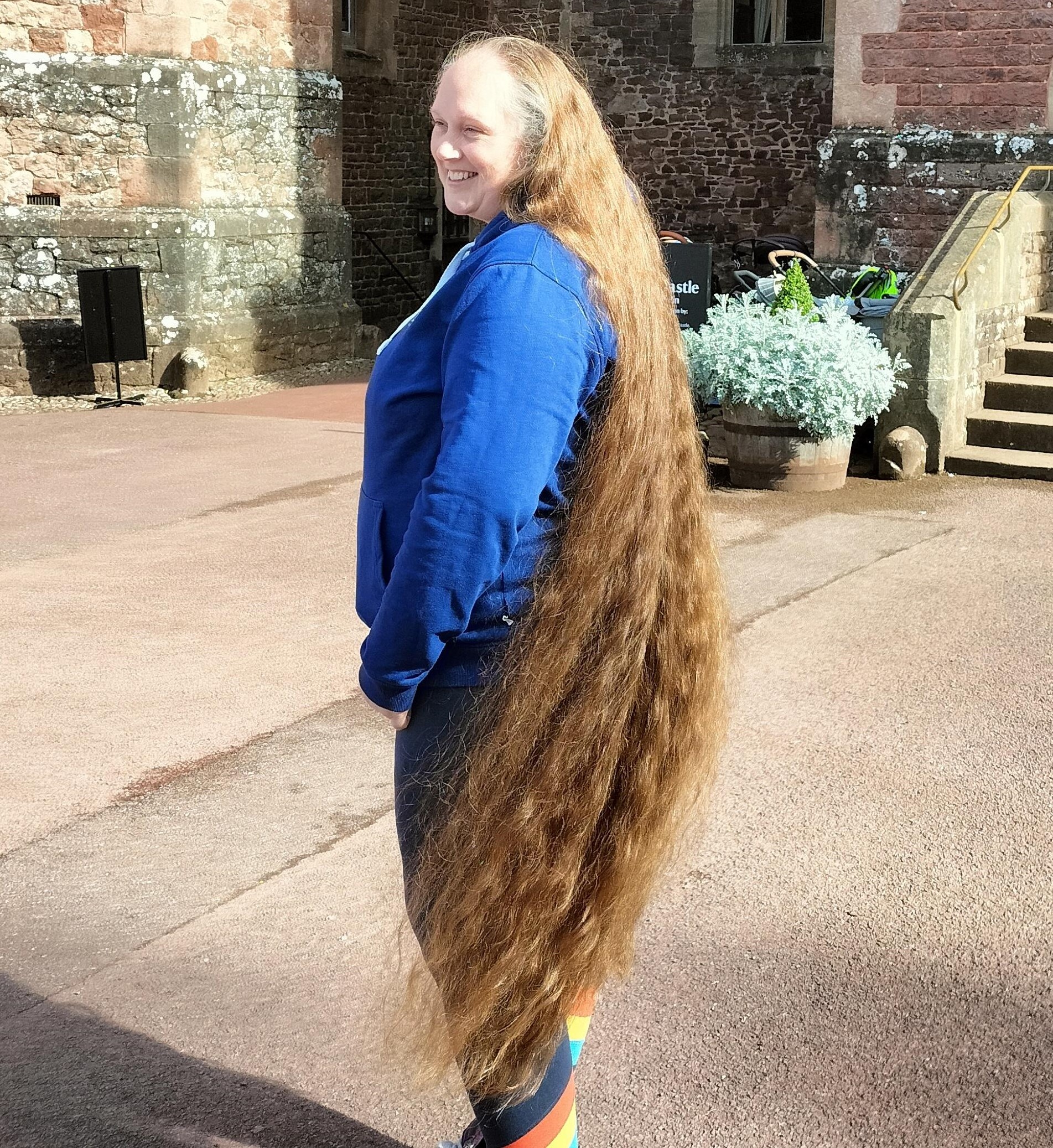 Ruth sets a record with the longest ever hair donation