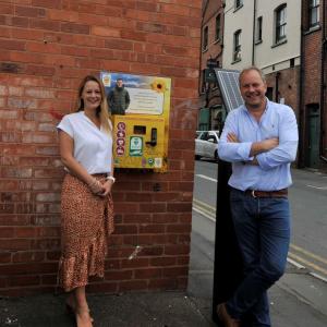 Lifesaving device installed outside our office