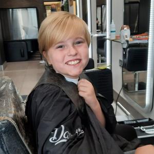 George has now donated his hair!