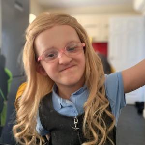 Why this little girl's wigs are extra special