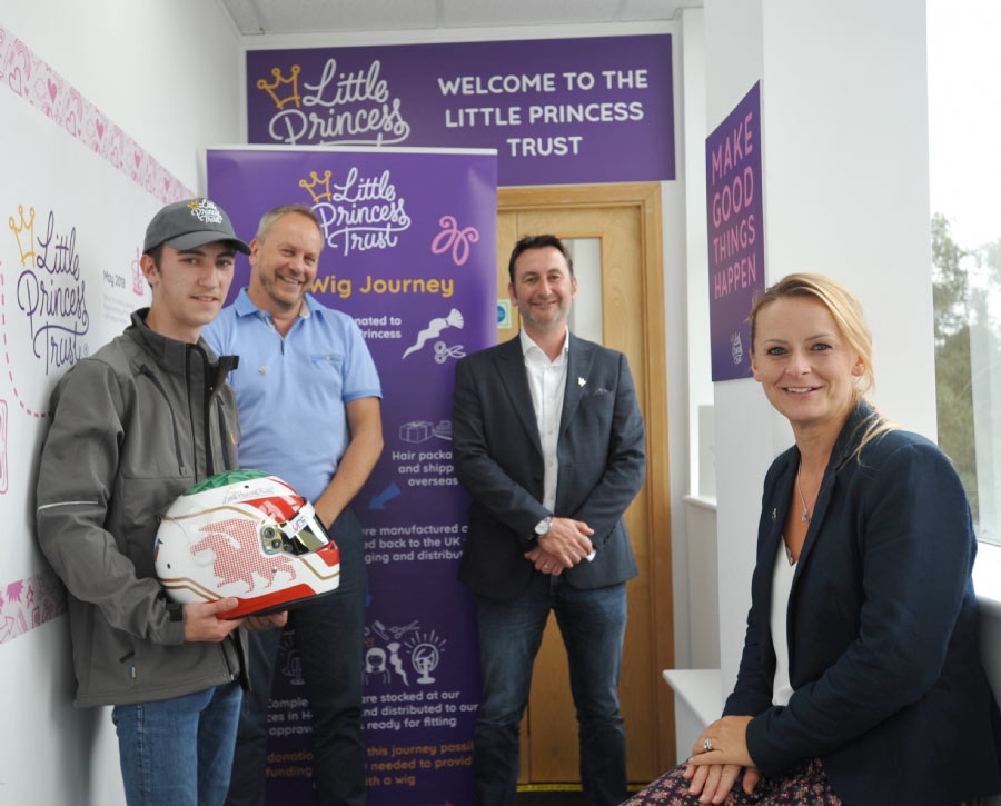 Fergus Edwards (left) has followed in his father's footsteps by supporting The Little Princess Trust.