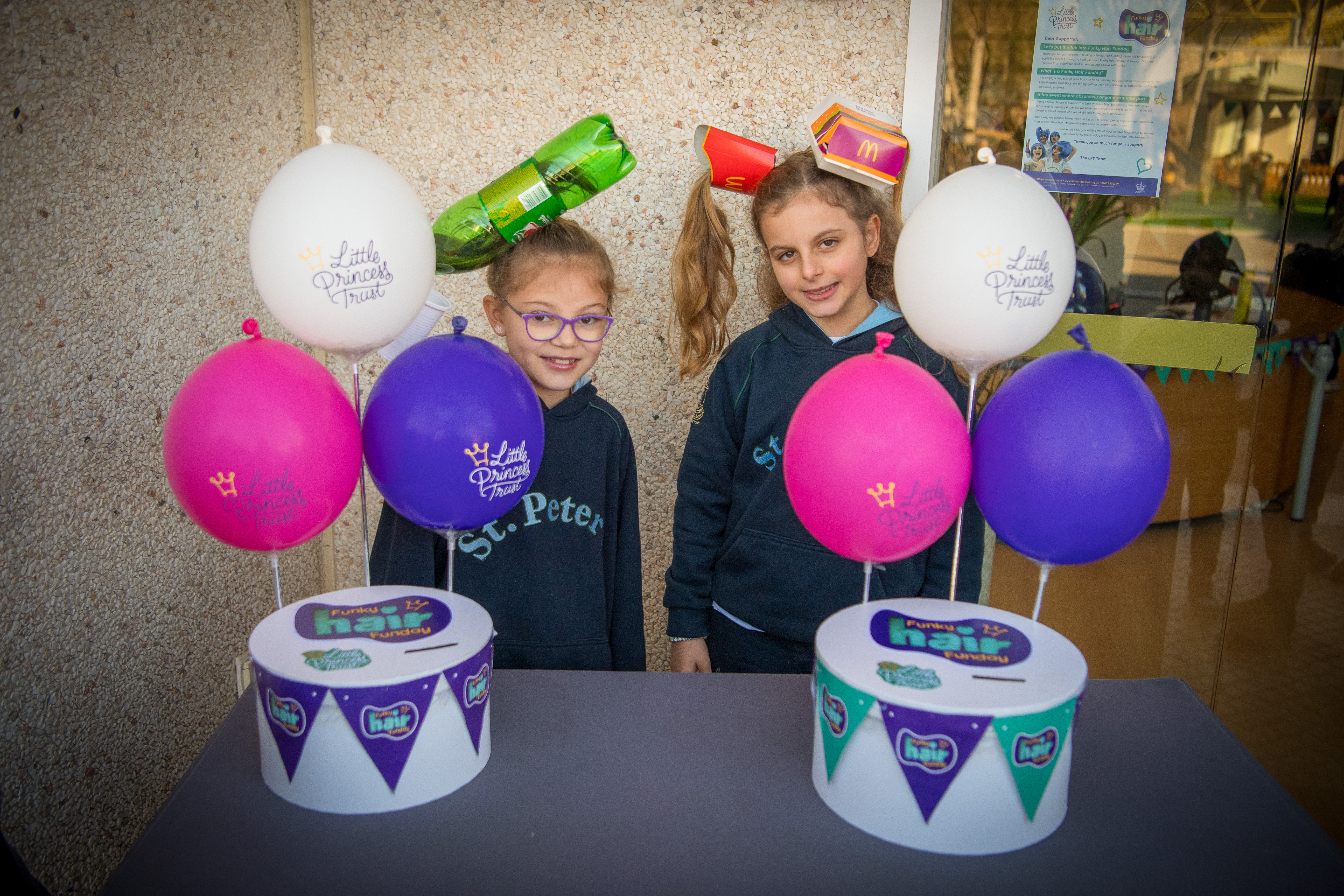 Pupils at St Peter's International School in Portugal held a Funky Hair Funday to support The Little Princess Trust.