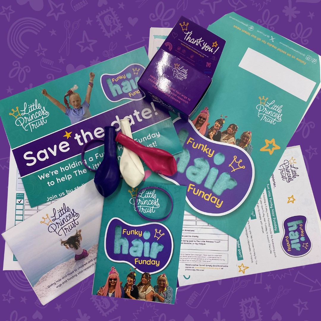 Our free Funky Hair Funday packs come complete with everything you need to host your own event.